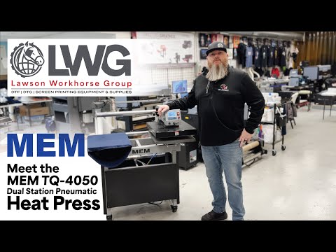 MEM 16" x 20" Semi-Auto Dual Station Pneumatic Heat Press with Laser Alignment