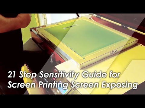 Screen Printing 21 Step Sensitivity Guide  Screen Exposure Test – Lawson  Screen & Digital Products