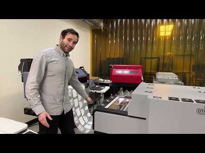 A video from Lawson showing the XL2 and A24 DTF printing process.