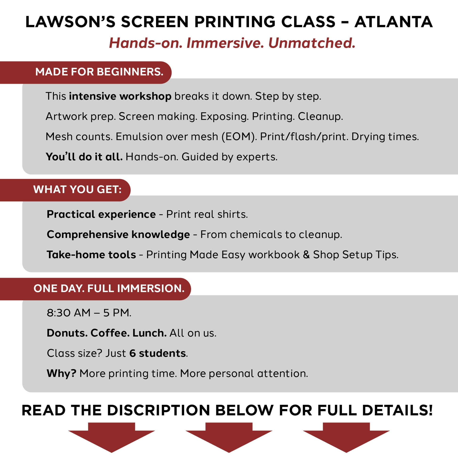 Screen Print class in Atlanta