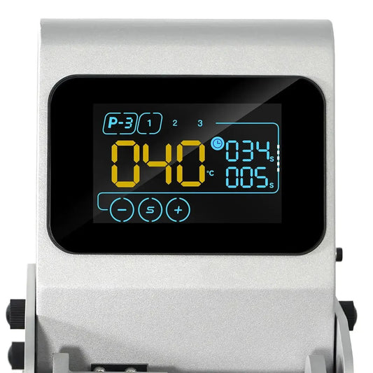 Digital display on a device with various readings