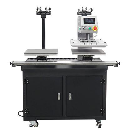 TITAN 16" x 20" Auto / Semi-Auto Dual Station Electric Heat Press with Stand