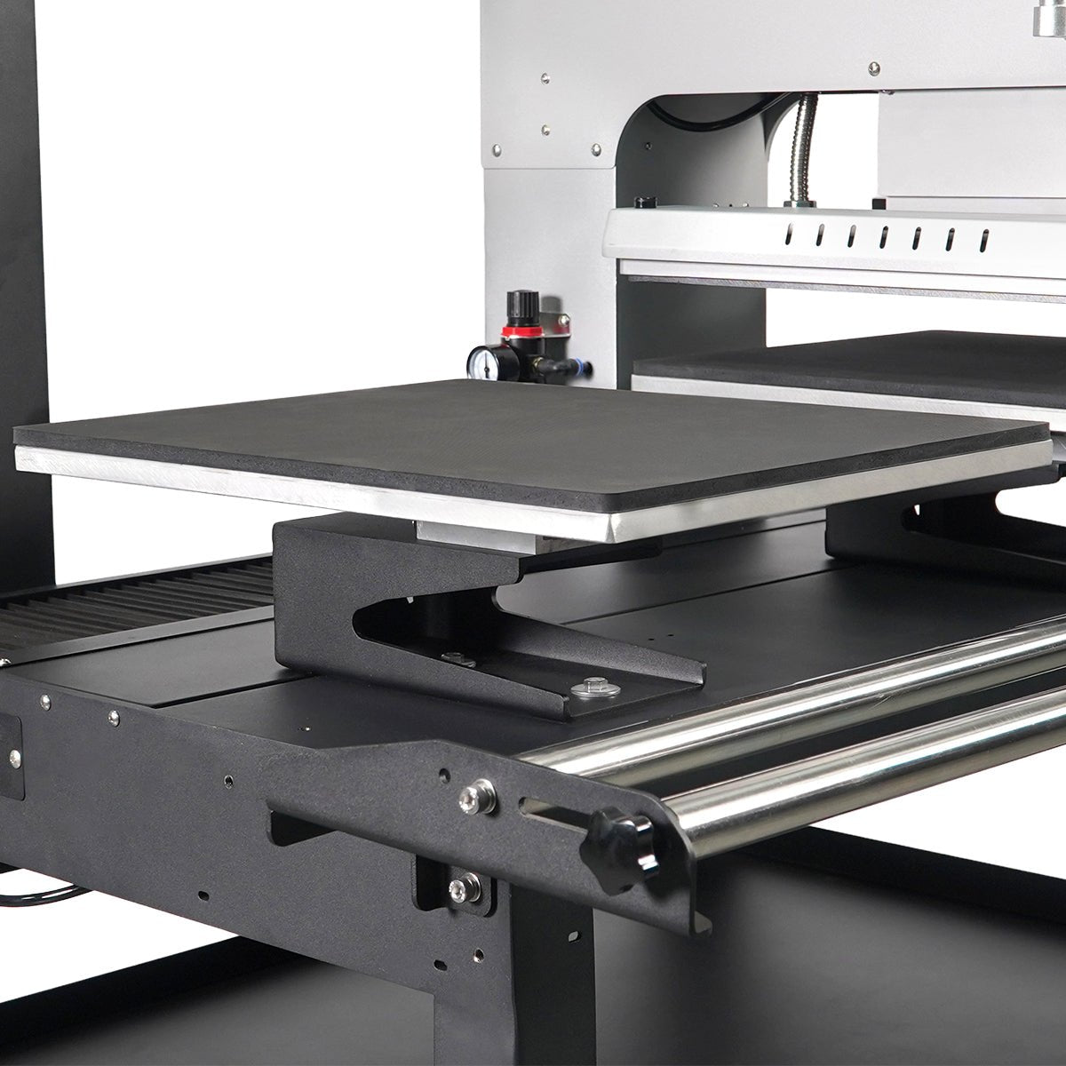 TITAN 16” x 24” Semi-Auto Dual Station Pneumatic Heat Press with Laser Alignment with Stand