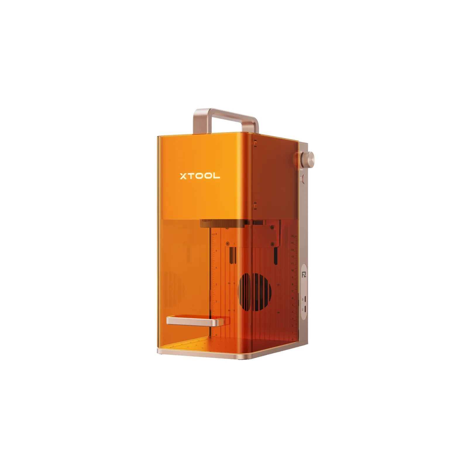 Orange tool box with 'xtool' branding on a white background