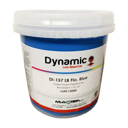 Fluorescent Blue Low Bleed (LB) DI - 157 LB-Textile Plastisol Ink-Multi-Tech Lawson Screen & Digital Products dtf printer screen printing direct to fabric equipment machine printers equipment dtg printer screen printing direct to garment equipment machine printers