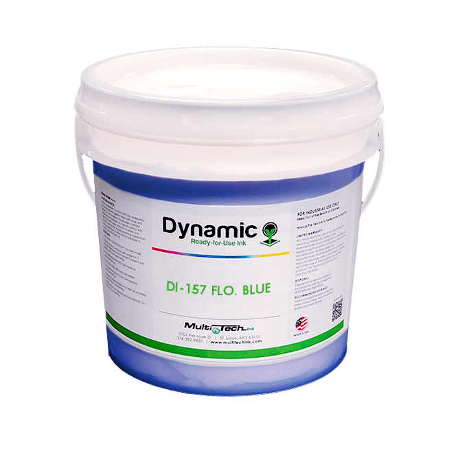 Flo Blue Ink Pms Fluorescent Blue Dynamic Plastisol Screen Printing Ink