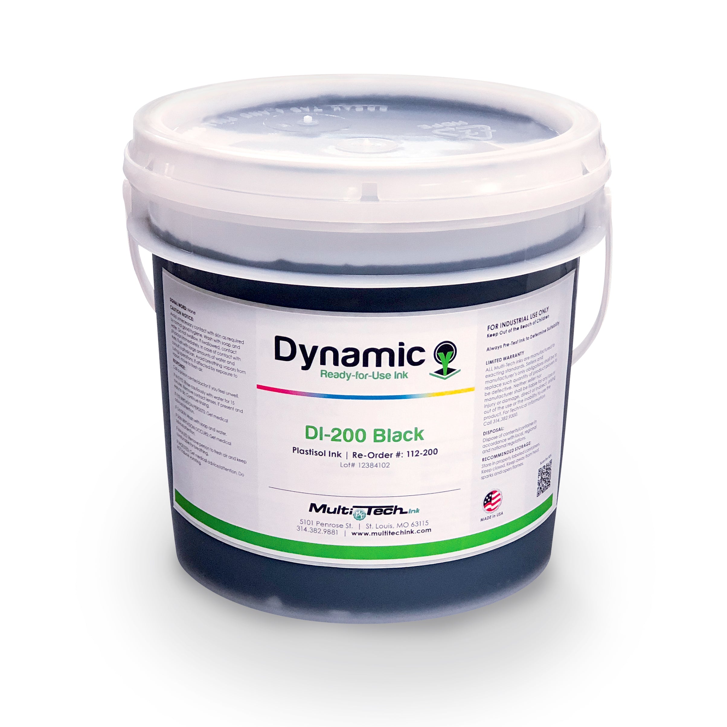 Dynamic Black Plastisol Screen Printing Ink