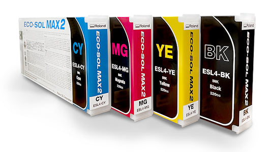 Roland Eco-Sol MAX 2 Inkjet Ink Cartridges For The BN-20A-Roland Inkjet Ink-Roland Lawson Screen & Digital Products dtf printer screen printing direct to fabric equipment machine printers equipment dtg printer screen printing direct to garment equipment machine printers