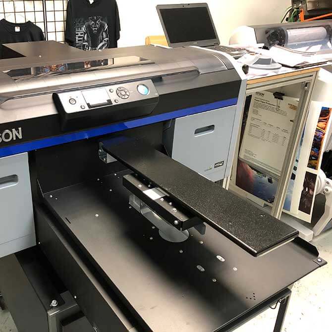 Epson F2000 DTG Med 2024 14x16 platen Used