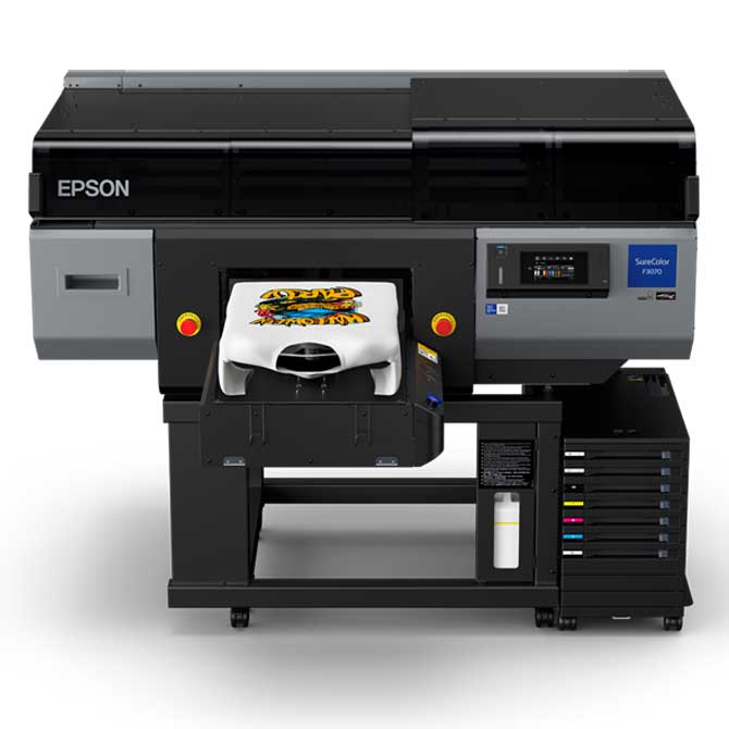 Epson SureColor F3070 DTG Production Edition Printer Lawson Screen & Digital Products dtg printer screen printing direct to garment equipment machine printers