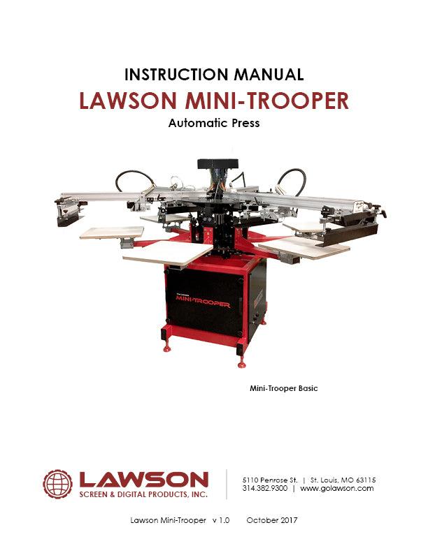 Automatic Printing Presses Service Manual-Service Manual-Lawson Screen & Digital Products Lawson Screen & Digital Products dtf printer screen printing direct to fabric equipment machine printers equipment dtg printer screen printing direct to garment equipment machine printers