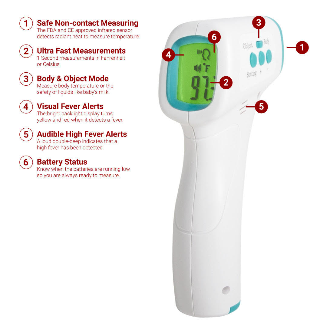 Non-contact Infrared Forehead Thermometer-Thermometer-Lawson Screen & Digital Products Lawson Screen & Digital Products dtf printer screen printing direct to fabric equipment machine printers equipment dtg printer screen printing direct to garment equipment machine printers