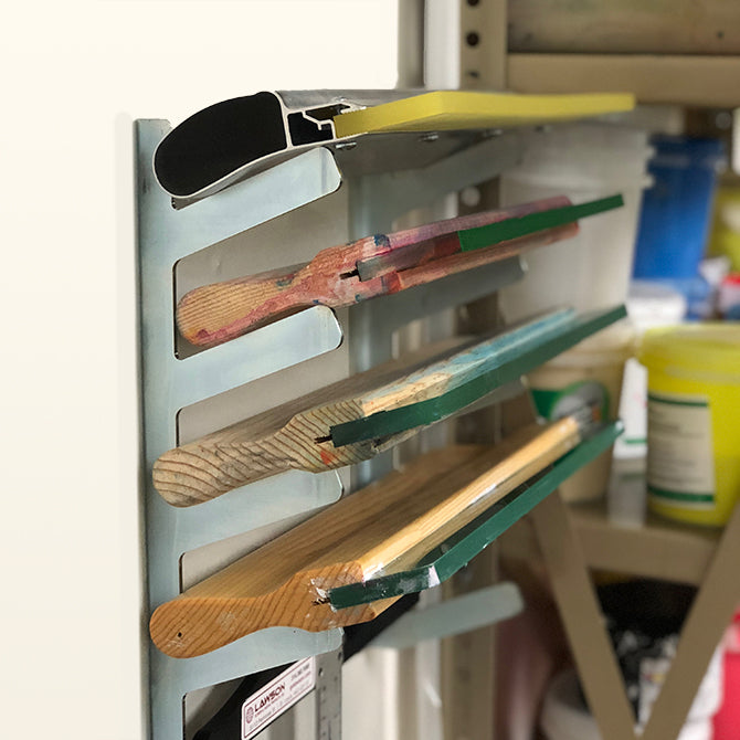 Screen Printing Squeegee Rack Organizer by Lawson