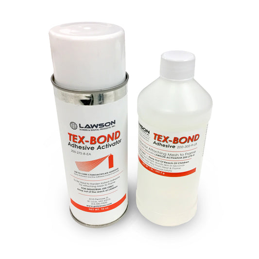 Tex-Bond Adhesive & Activator for Mesh Frames