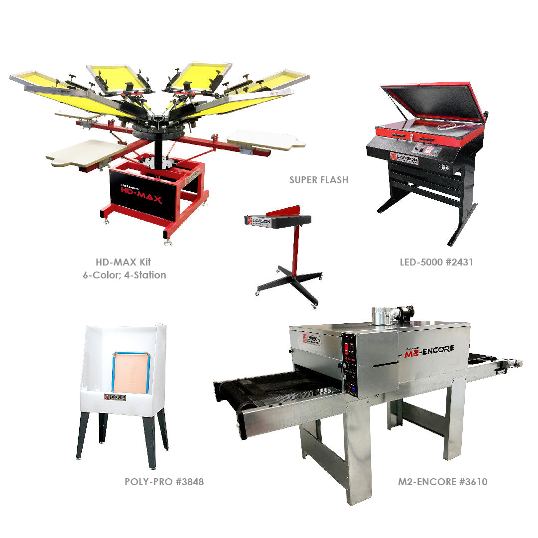 Professional Start-Up Screen Printing Package-Start Up Package-Lawson Screen & Digital Products Lawson Screen & Digital Products dtf printer screen printing direct to fabric equipment machine printers equipment dtg printer screen printing direct to garment equipment machine printers
