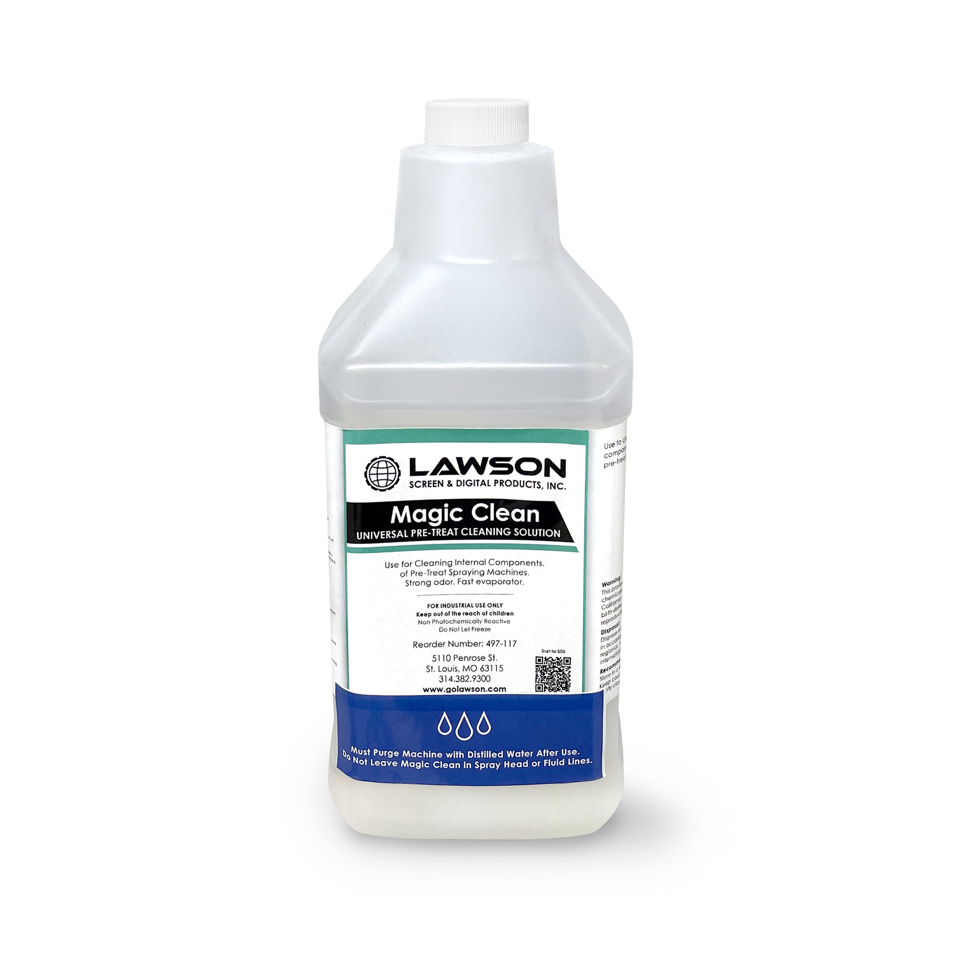 Magic Clean #485 - Universal Pre-Treat Cleaner Solution-Pre-Treatment Solution-Lawson Screen & Digital Products Lawson Screen & Digital Products dtf printer screen printing direct to fabric equipment machine printers equipment dtg printer screen printing direct to garment equipment machine printers
